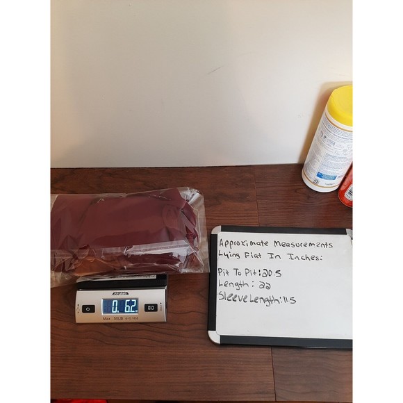 NEW Rose & Grace NYC Blouse Medium Off Shoulder Maroon Peasant Embroidered Boho - Picture 9 of 9